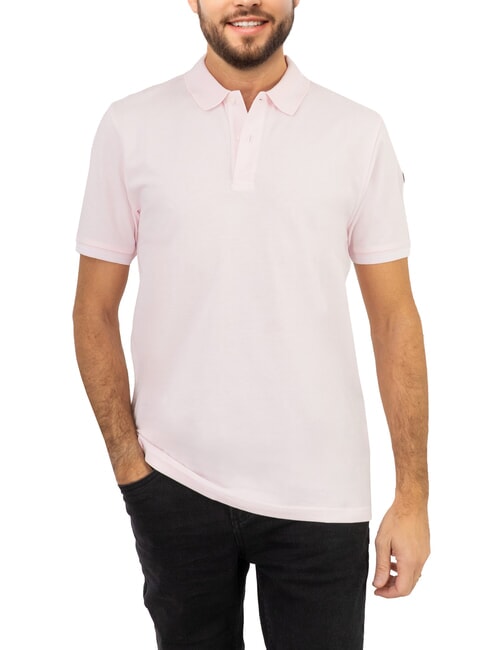 COLMAR START Polo de manga corta de corte regular apenas rosa/blanco - camisa polo