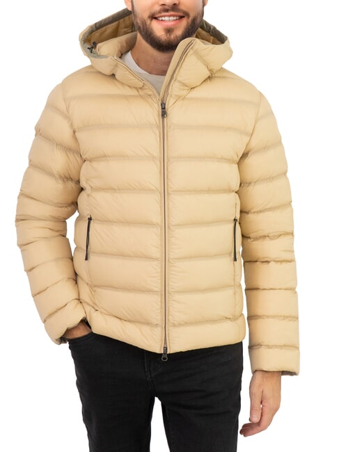 COLMAR MINIMAL Chaqueta de plumas con capucha crema de café de Arizona - Chaquetas de plumas para hombre
