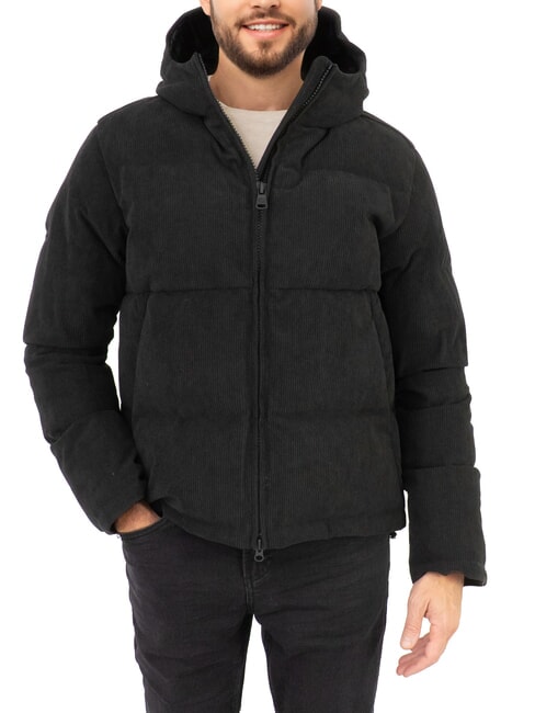 COLMAR DANDY Chaqueta de pana con capucha negro - Chaquetas sin mangas para hombre.