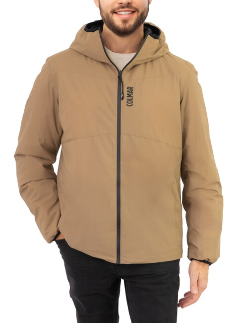 COLMAR SCI JUMP Cortavientos reversible con capucha osito de peluche negro - Chaquetas de hombre