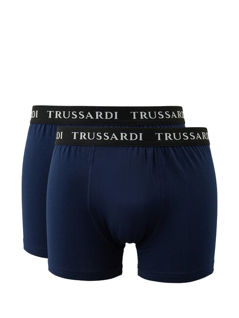 TRUSSARDI BRANDED ELASTIC Dos pares de bóxers Armada - Calzoncillos de hombre