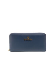 BRACCIALINI BASIC Cartera de cuero con cremallera azul - Carteras Mujer - 1