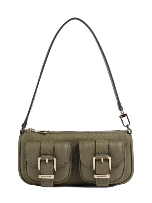 MICHAEL KORS ZOEY Bolso de hombro, de piel safari verde - Bolsos Mujer