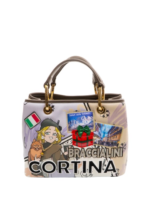 BRACCIALINI CARTOLINE CORTINA Bolso con correa para el hombro multi - Bolsos Mujer