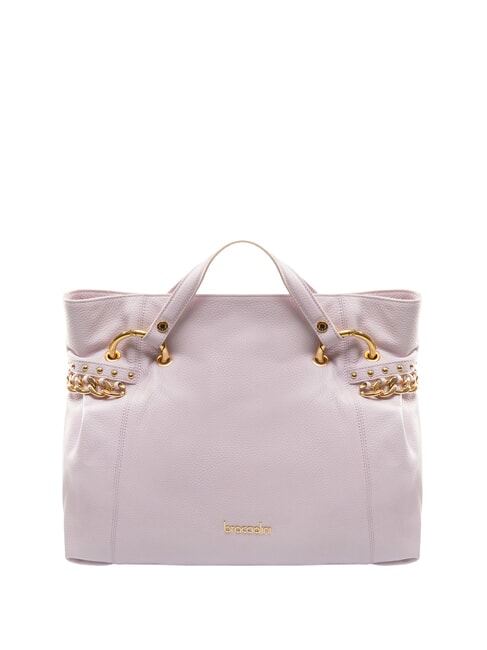 BRACCIALINI NORA bolso de cuero martillado lila - Bolsos Mujer