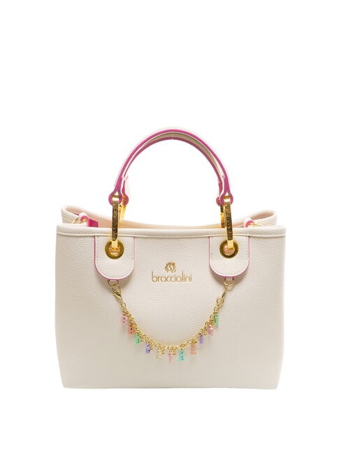 BRACCIALINI BETH Bolso mediano con bolsa extraíble blanco - Bolsos Mujer