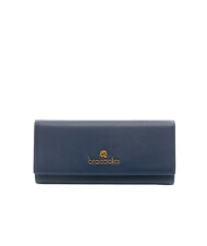 BRACCIALINI BASIC Cartera continental de piel azul - Carteras Mujer - 1