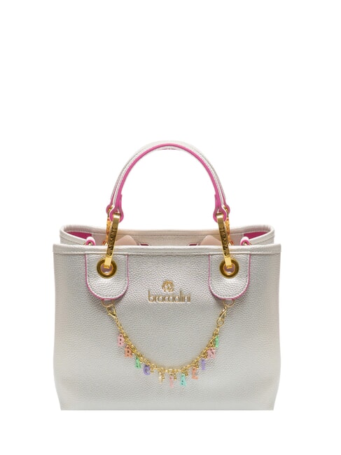 BRACCIALINI BETH Bolso mediano con bolsa extraíble plata - Bolsos Mujer