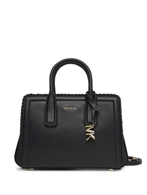 MICHAEL KORS LAILA Bolso de piel con correa para el hombro negro - Bolsos Mujer