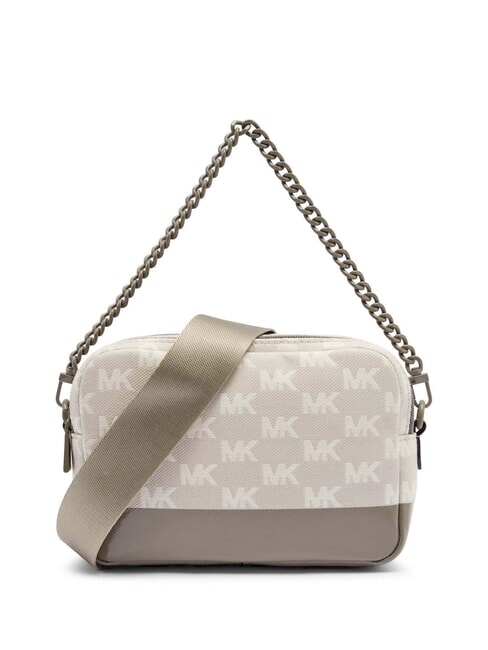 MICHAEL KORS BRYANT Bolso de hombro con inserto brillante y logotipo abedul - Bolsos Mujer