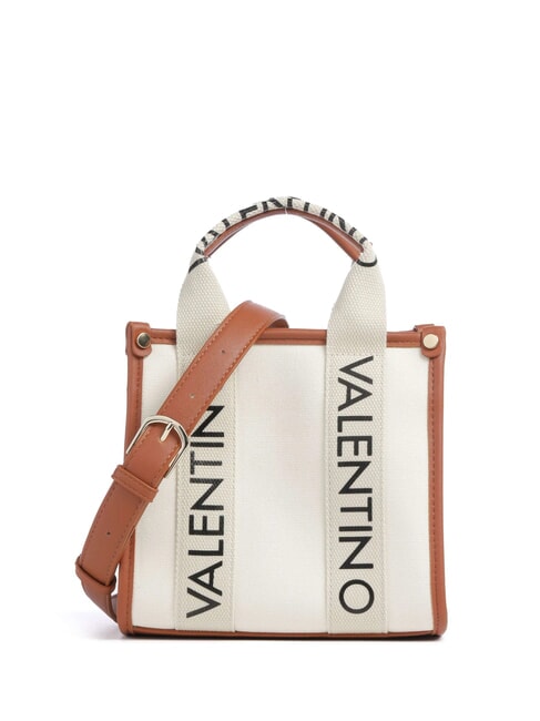 MARIO VALENTINO CANDLE Bolso pequeño de lona natural/cuero - Bolsos Mujer
