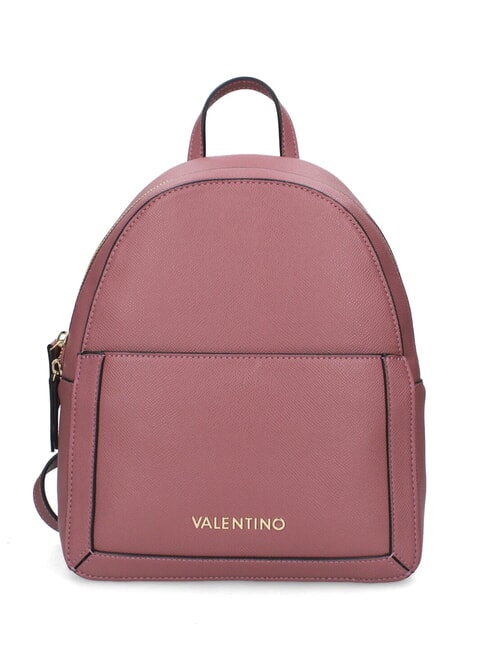 MARIO VALENTINO IVY Mochila de mujer con estampado saffiano rosa antiguo - Bolsos Mujer