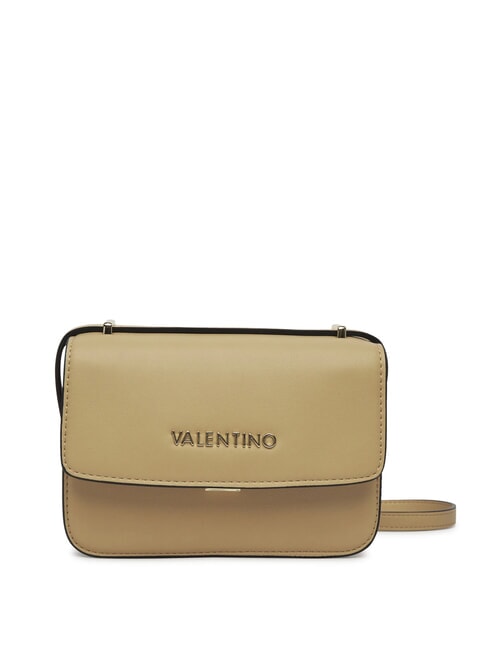 MARIO VALENTINO FLAP RE Mini bolso de hombro con solapa beige - Bolsos Mujer