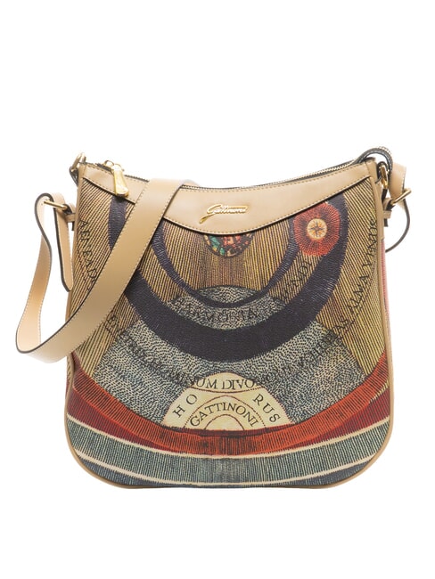 GATTINONI PLANETARIUM Bolso de hombro tipo hobo clásico/beige - Bolsos Mujer