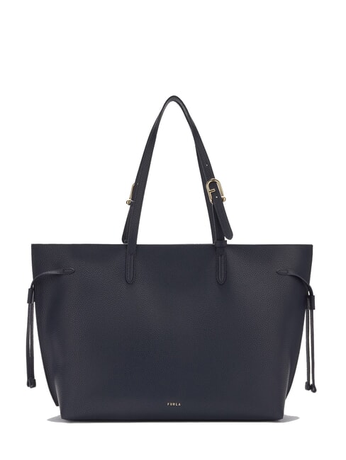 FURLA AVA Bolsa de compras grande de cuero tinta azul+tinta azul int. - Bolsos Mujer