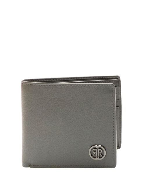 CERRUTI RAUL Cartera de cuero de 8 cc Gris - Carteras Hombre