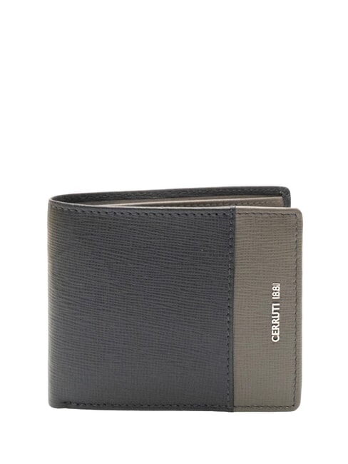 CERRUTI NADIR Cartera de cuero de 8 cc azul - Carteras Hombre