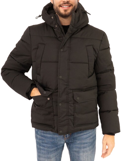 NORTH SAILS PADDED Chaqueta de plumas con capucha de longitud media negro - Chaquetas de plumas para hombre