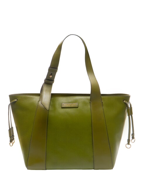 THE BRIDGE CARLOTTA Bolso shopping de piel al hombro higo verde abb. oro - Bolsos Mujer