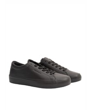 TOMMY HILFIGER TH Zapatillas de cuero negro - Zapatos Hombre - 1