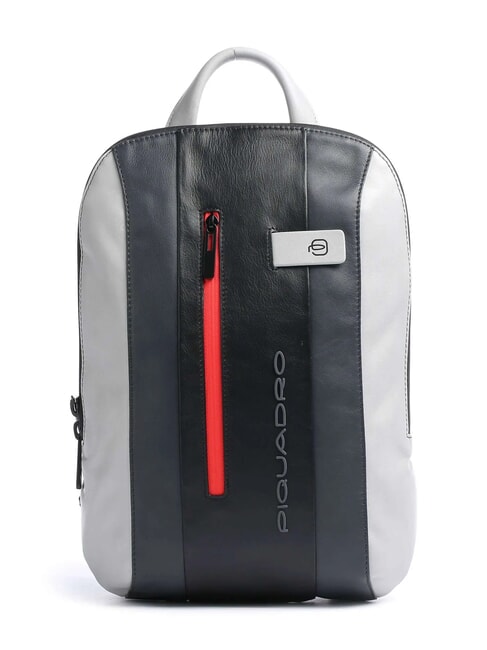 PIQUADRO URBAN Mochila para portátil de 14", en piel Gris - Mochilas para portátil