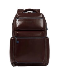 PIQUADRO BLUE SQUARE  Mochila de cuero para portátil de 15,6" - Mochilas para portátil