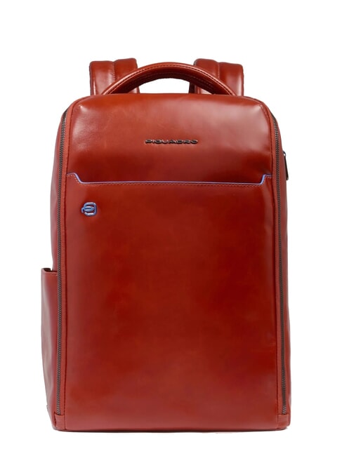 PIQUADRO BLUE SQUARE Mochila para portátil de 14" con control rápido cuero4 - Mochilas para portátil