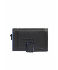 PIQUADRO ATLAS Tarjetero automático de metal y piel - Carteras Hombre