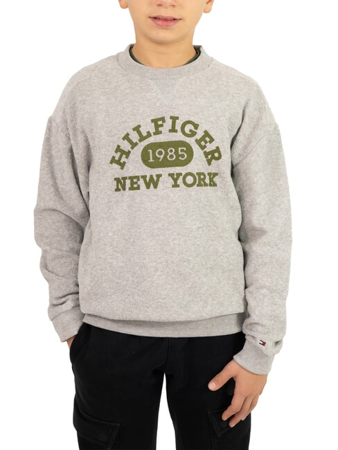 TOMMY HILFIGER TH KIDS Sudadera infantil estampada nuevo gris claro jaspeado - Sudadera Bebé