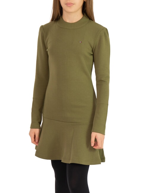 TOMMY HILFIGER TH KIDS Vestido de manga larga para niñas putting green - Vestidos de niñas