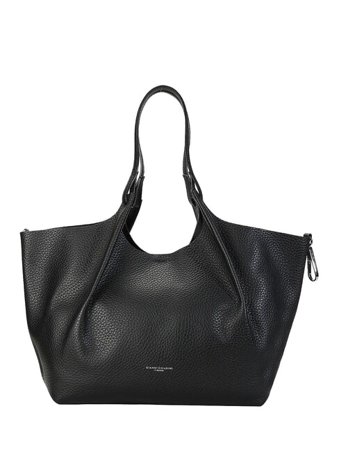 GIANNI CHIARINI DUA Bolso bandolera grande de piel negro - Bolsos Mujer