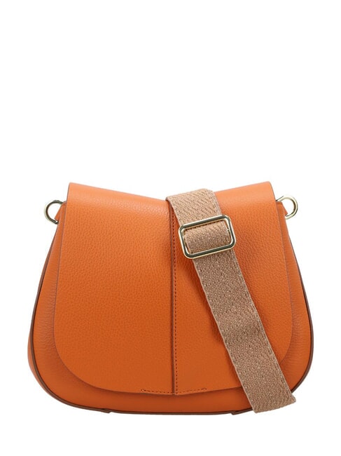 GIANNI CHIARINI HELENA ROUND Bolso de piel con doble bandolera condimentar - Bolsos Mujer