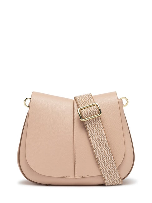 GIANNI CHIARINI HELENA ROUND Bolso de piel con doble bandolera sal rosa - Bolsos Mujer