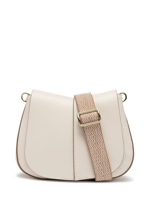 GIANNI CHIARINI HELENA ROUND Bolso de piel con doble bandolera MÁRMOL - Bolsos Mujer