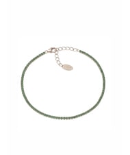 AMEN TENNIS MANIA Pulsera rosa con circonitas verdes - Pulseras