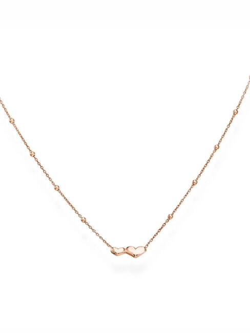 AMEN COCCOLE Collar de plata con corazones y esferas Rosa - Collares