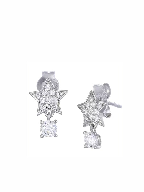 AMEN COCCOLE LUXURY Pendientes de estrella con colgante rodio - Pendientes