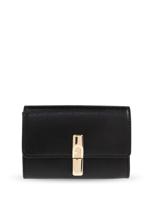FURLA IRIDE Cartera de cuero negro - Carteras Mujer