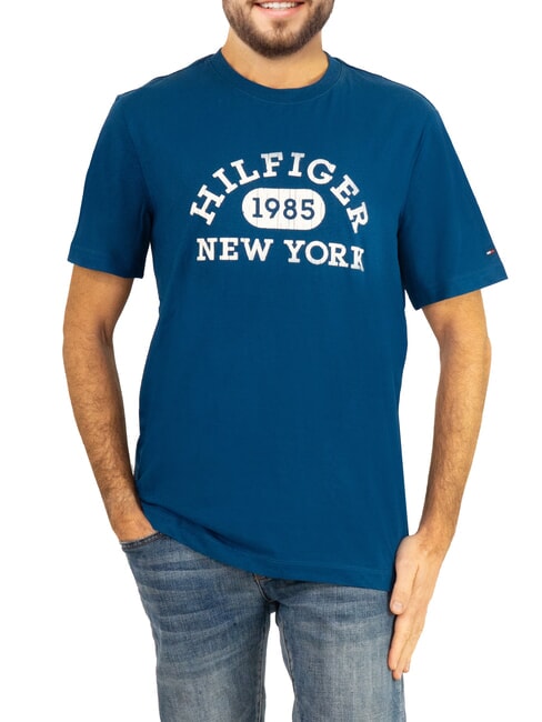 TOMMY HILFIGER TH Camiseta de manga corta de corte regular índigo profundo - camiseta