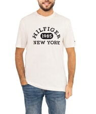 TOMMY HILFIGER TH Camiseta de manga corta de corte regular blanco antiguo - camiseta - 1