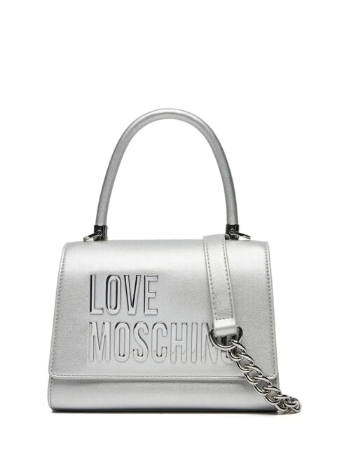 LOVE MOSCHINO BOLD LOVE Maletín con correa para el hombro plata - Bolsos Mujer