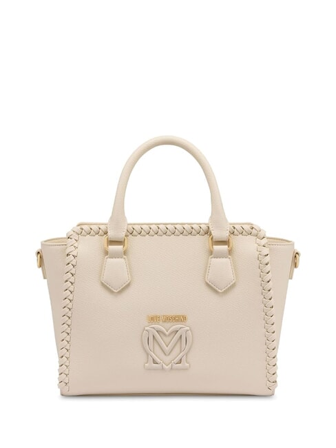LOVE MOSCHINO BRAIDED Bolso con correa para el hombro Marfil - Bolsos Mujer