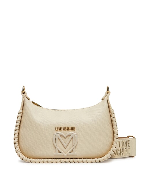 LOVE MOSCHINO BRAIDED Bolso de hombro Marfil - Bolsos Mujer