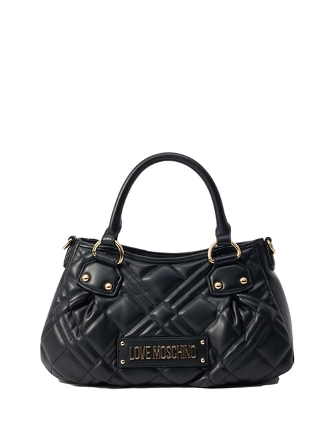 LOVE MOSCHINO QUILTED Bolso con correa para el hombro negro - Bolsos Mujer