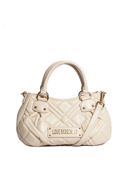 LOVE MOSCHINO QUILTED Bolso con correa para el hombro Marfil - Bolsos Mujer