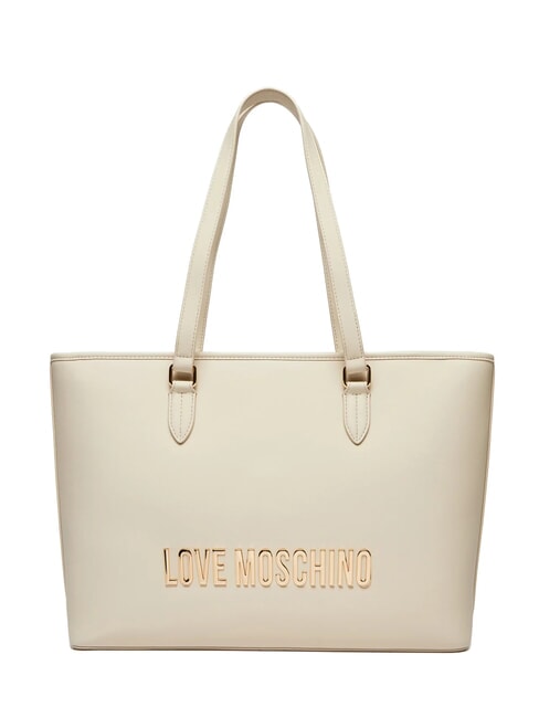 LOVE MOSCHINO BOLD LOVE Bolso shopping al hombro Marfil - Bolsos Mujer