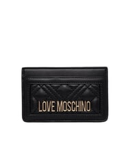 LOVE MOSCHINO QUILTED tarjetero plano acolchado - Carteras Mujer