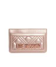 LOVE MOSCHINO QUILTED tarjetero plano - Carteras Mujer