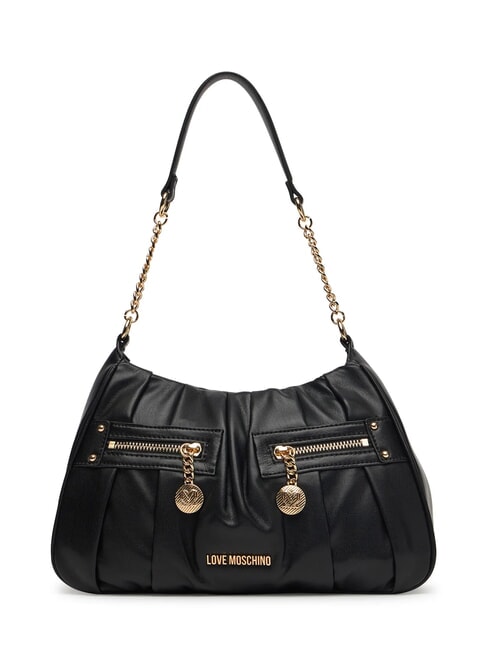 LOVE MOSCHINO BAGGY Bolso bandolera con bolsillos negro - Bolsos Mujer