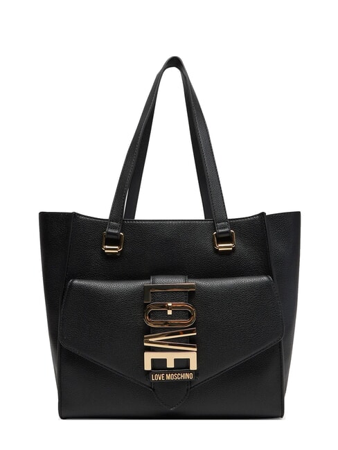 LOVE MOSCHINO LOVEBUG Bolso bandolera de compras con bolsillo negro - Bolsos Mujer
